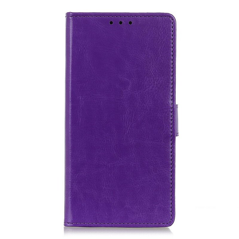 Etui Folio do Samsung Galaxy S21 Plus 5G Elegancki Efekt Błyszczącej Skóry